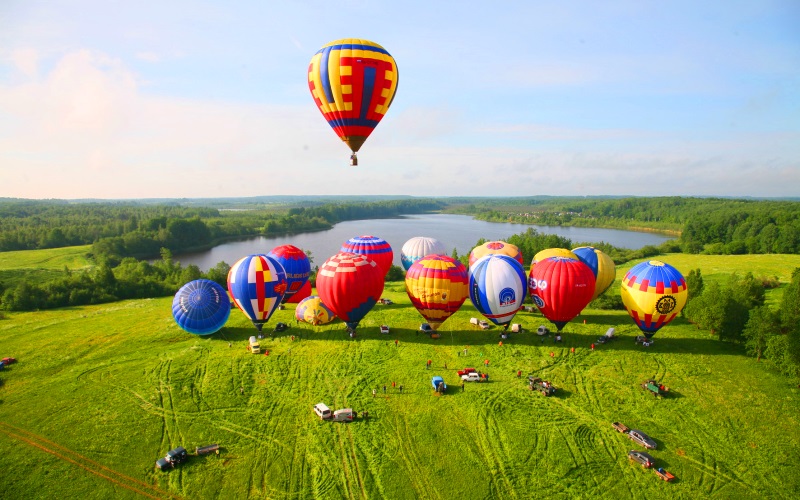 Баган: полет на воздушном шаре