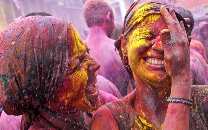 Индия: фестиваль красок Холи