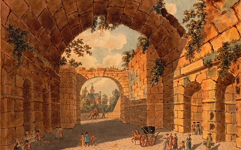 Руины замков и городов Франции на картинах 18 века